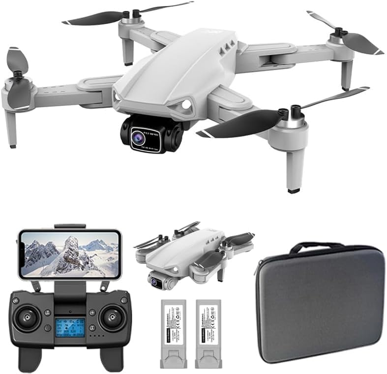 HILLSTAR GPS Brushless Motors Foldable Remote Control Drone with Camera 4k HD Wide Angle Lens Advance GPS Positioning System with 1.2 Kms Range, 25 Mins Flight Time & with 2 batteries