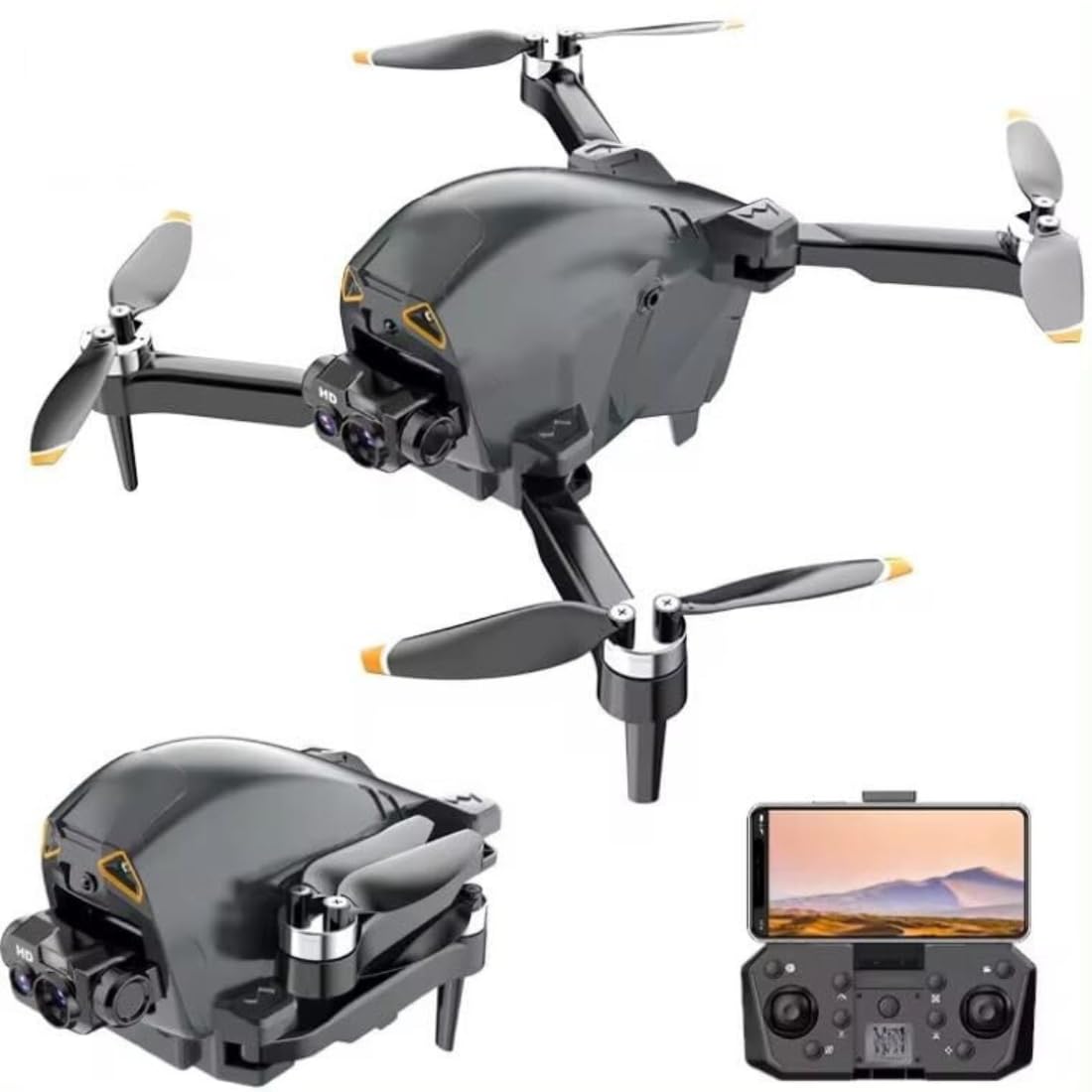 BIGGKIDDO 4K UHD Brushless Toy Drone with 30-Minute Flight Time, 5G Wi-Fi FPV, Auto Return, Long Range Control, Intelligent Flight Modes, 360° Flip, For Aerial Photography.(Multicolor)