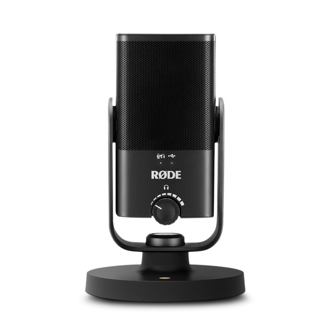 Rode NT-USB Mini Studio Quality USB Unidirectional Microphone for podcasting, Streaming, Musician, Gaming, Voice Over
